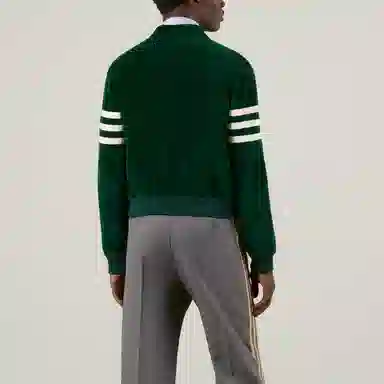 Gucci x adidas Striped Zip Jacket Green