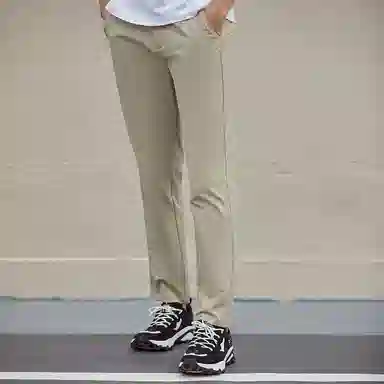 探路者 纯色户外弹力透气直筒休闲裤 男款