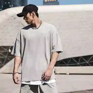 Muscle Dog Waffle Crewneck Tee