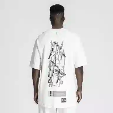 NORVINCY Graffiti Back Print T-Shirt