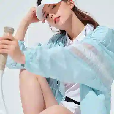 探路者 撞色拉链防晒透气连帽皮肤衣 女款