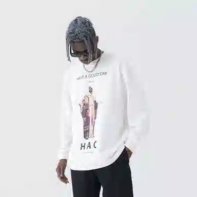 HARSH AND CRUEL Retro Street King Long Sleeve Tee