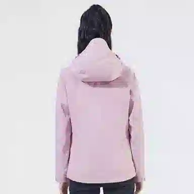 探路者 纯色拉链连帽运动三合一冲锋衣 女款