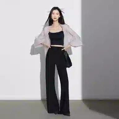 美洋 超轻直筒阔腿休闲裤 女款