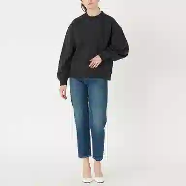 Levis Straight Crop Jeans Blue