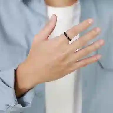 恋朵 情侣戒指一对价 时尚简约钛钢戒指情侣对戒指环男女  #闪耀银河# 情侣款