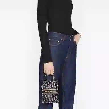 Dior Book Tote Mini Blue