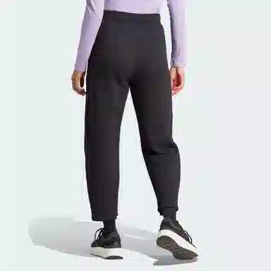 adidas Lounge French Terry Barrel-Leg Pants Logo