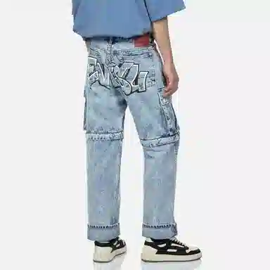 EVISU Wide Leg Jeans