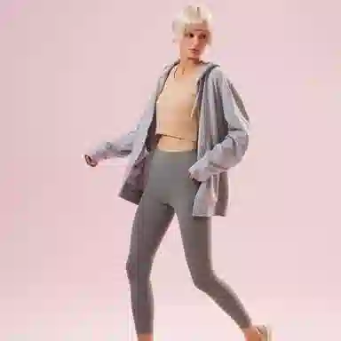 蕉下 纯色高腰提臀塑型常规打底裤 女款