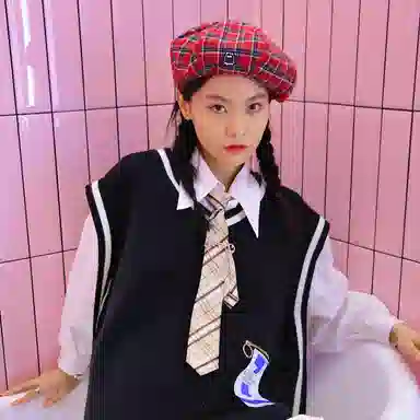 Bai Juan Beret Cloud Plaid