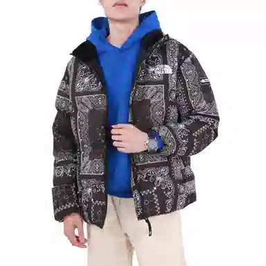 The North Face Paisley Zip-Up Down Jacket