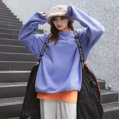 New Era Fleece Sweatshirt Light Blue