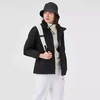 探路者 纯色防风保暖三合一冲锋衣 女款