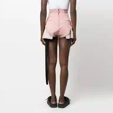Rick Owens DRKSHDW SS23 Pink Denim Shorts