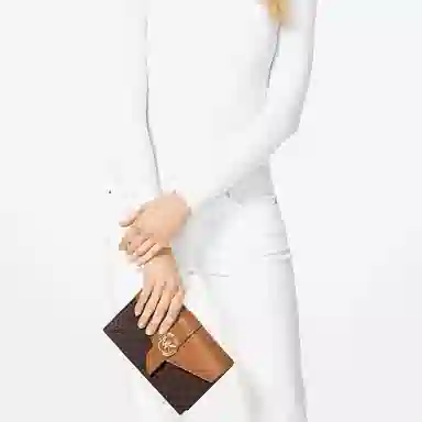 Michael Kors Charm Logo Chain Bag