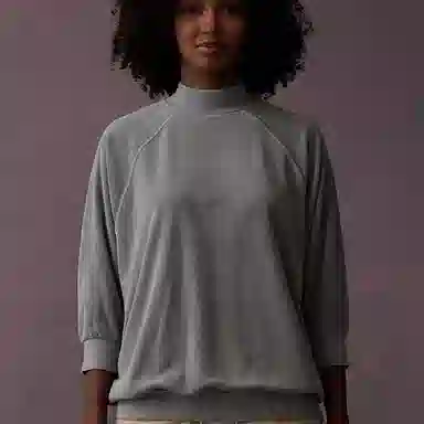 Fear of God Essentials Mock Neck Sweatshirt Sycamore