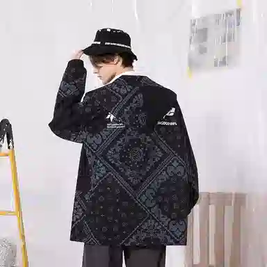 XXGOGO Paisley Patchwork Hooded Jacket