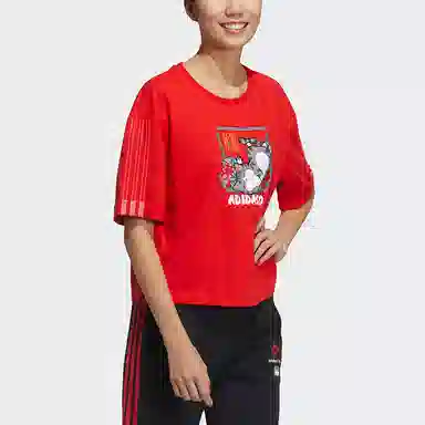 adidas neo CNY Dopamine T-shirt Red