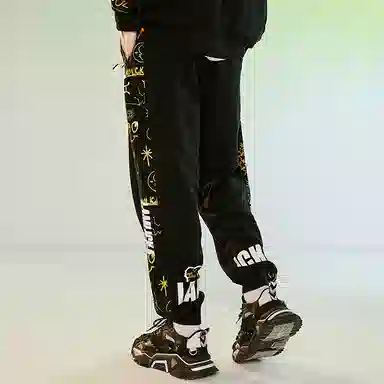 LAMLICKA Black Relaxed Pants