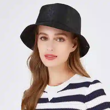 春夏新品洋气百搭法式高级感提花渔夫帽情侣防晒遮阳大檐帽