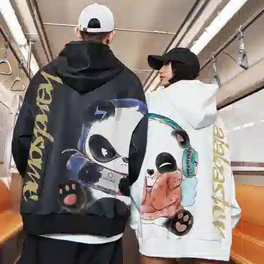 Kimura Sansha Panda Print Hoodie