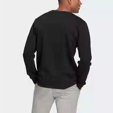 adidas M Bl Ft Swt Logo Crew Sweatshirt Black