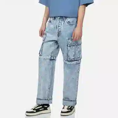 EVISU Wide Leg Jeans