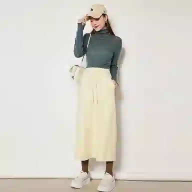 美洋 纯色堆堆领长袖针织衫 女款