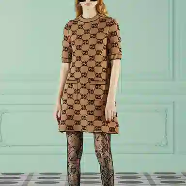 Gucci SS23 GG Jacquard Dress