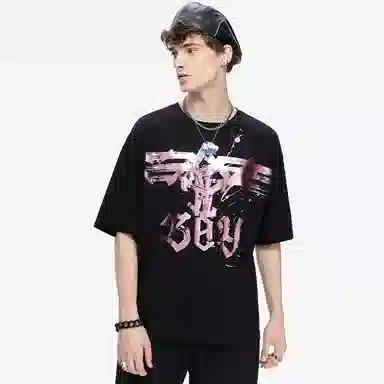 Boy London FW21 Graffiti Eagle Print Sweatshirt Black
