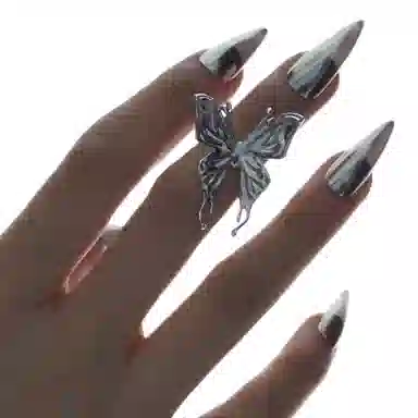 YVMIN x DIDU Liquid Butterfly Ring