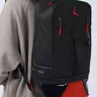 Jordan AJ11 Bred Black Red Backpack