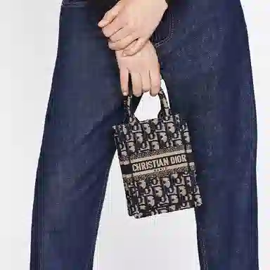 Dior Book Tote Mini Blue