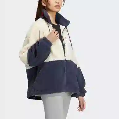 adidas originals FW22 Short Sherpa Jacket Logo