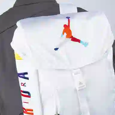 Jordan Basketball Backpack White