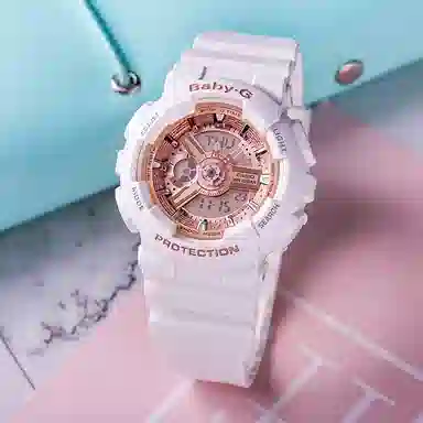 Casio G-Shock GA-110-1B + Baby-G BA-110-7A1