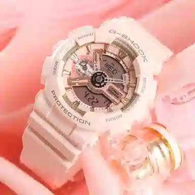 CASIO G-SHOCK GA-100CF-1A9+GMA-S110MP-4A1