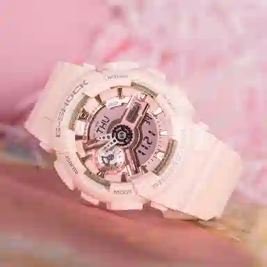 CASIO G-SHOCK GA-100CF-1A9+GMA-S110MP-4A1