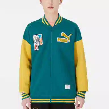 Puma Bomber Retro Jacket Green
