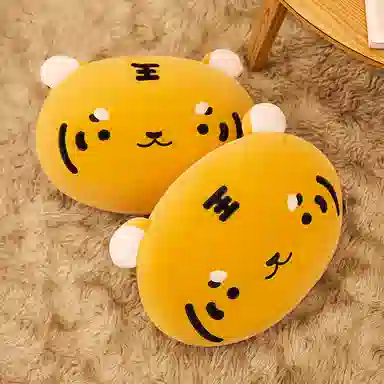 博物文创 可靠 金虎靠枕 毛绒