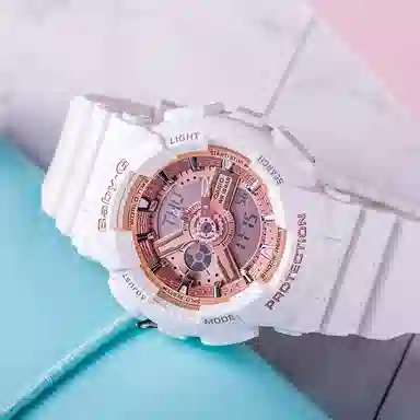 Casio G-Shock GA-110-1B + Baby-G BA-110-7A1