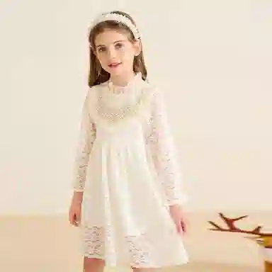 Montagut Children's Dress Beige