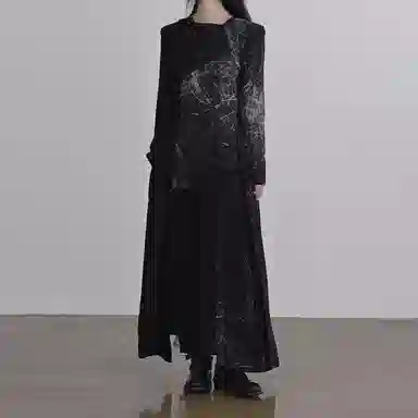 Yohji Yamamoto Long Coat Black