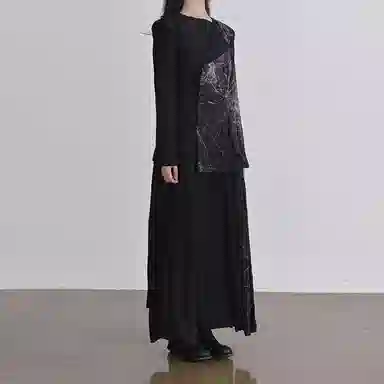 Yohji Yamamoto Long Coat Black