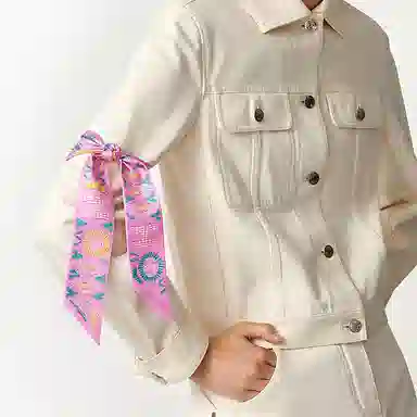 Hermes Kelly Pearl Bag Twilly Scarf Pink