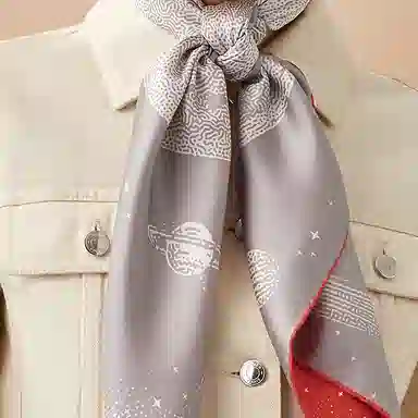 Hermes Moonlight Pegasus Scarf Orange