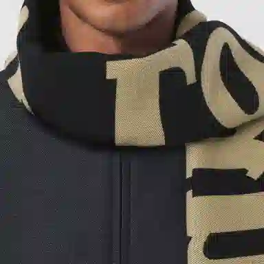 Burberry Logo Jacquard Wool Scarf