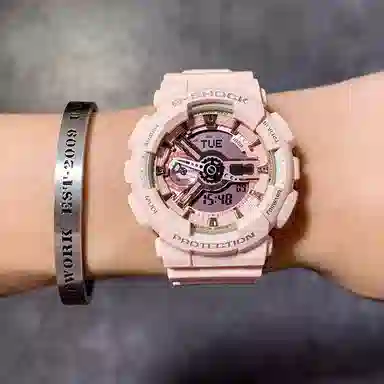 CASIO G-SHOCK GA-2100-1A1+GMA-S110MP-4A1ER