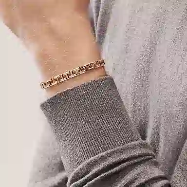 Tiffany & Co. Tiffany T True Narrow Hinge Bracelet 18K Rose Gold